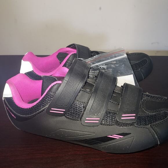 Tommaso Women's Cycling Shoes 37 (sz 7)Pista 100 SPD & Fit Peloton Bikes Black - Picture 4 of 9